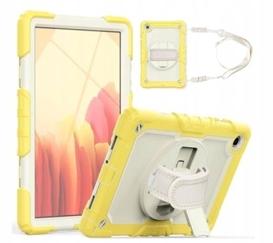 NIKCORP Robusna zaštitna maska za Samsung Galaxy Tab A7 10.4" (2020) s rotirajućim stalkom i naramenicom, žuta